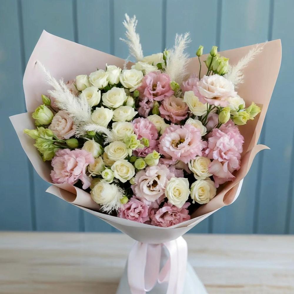 Букет цветов из: Альстромерии и Розы в Армизонском