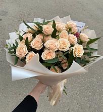 Букет Кремовые розы Латте в Армизонском