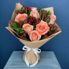 Букет цветов из:  Розы и Альстромерии #REPLACE_PRED# Армизонском