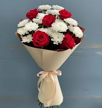 Букет цветов из:  Розы и Хризантемы в Армизонском