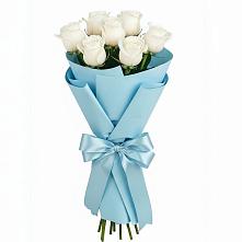 Букет 7 белых роз Проуд в Армизонском