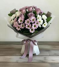 Букет цветов из:  Хризантемы и Розы в Армизонском
