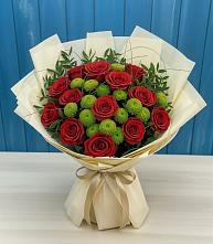 Букет цветов из:  Розы и Хризантемы в Армизонском