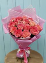 Букет 15 Розовых роз Равель в Армизонском