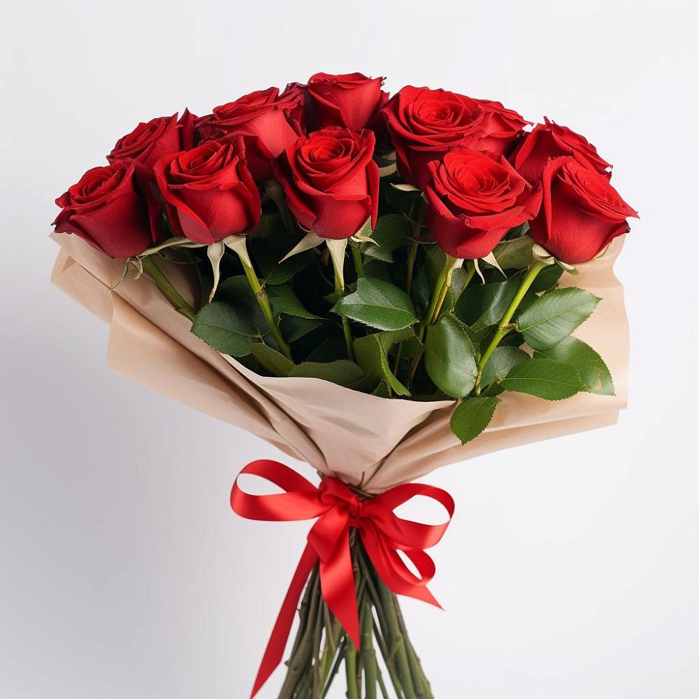 Букет 11 Красных роз Эдлесс Лав в Армизонском